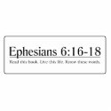 Read the Bible Ephesians 6:16-18 photo sculptures