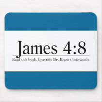 Read the Bible James 4:8 Mouse Pads