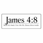 Read the Bible James 4:8 photo sculptures