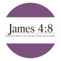 Read the Bible James 4:8 Stickers