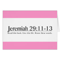 Read the Bible Jeremiah 29:11-13 Greeting Cards