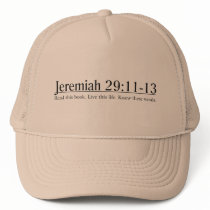 Read the Bible Jeremiah 29:11-13 Trucker Hats