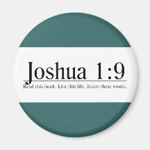 Read the Bible Joshua 1:9 Refrigerator Magnets