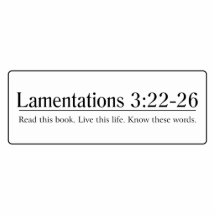 Read the Bible Lamentations 3:22-26 Acrylic Cut Out