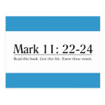 Read the Bible Mark 11:22-24 Postcard