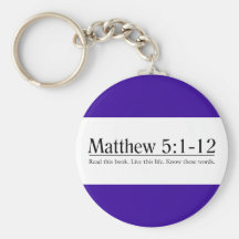 Read the Bible Matthew 5:1-12 Key Chains