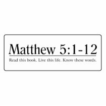 Read the Bible Matthew 5:1-12 Cut Out