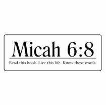 Read the Bible Micah 6:8 Acrylic Cut Out