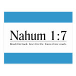 Read the Bible Nahum 1:7 Postcards