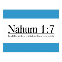 Read the Bible Nahum 1:7 Postcards