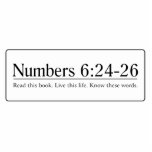 Read the Bible Numbers 6:24-26 photo sculptures
