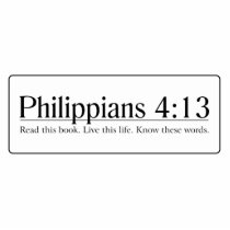 Read the Bible Philippians 4:13 Photo Cutout
