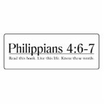 Read the Bible Philippians 4:6-7 photo sculptures