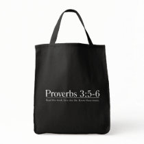Read the Bible Proverbs 3:5-6 Tote Bags