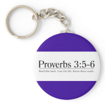 Read the Bible Proverbs 3:5-6 Keychain