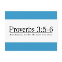 Read the Bible Proverbs 3:5-6 Post Cards