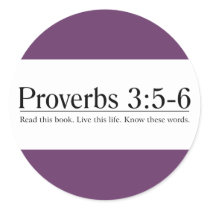 Read the Bible Proverbs 3:5-6 Sticker