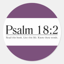 Read the Bible Psalm 18:2 Sticker