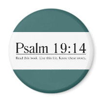 Read the Bible Psalm 19:14 Refrigerator Magnets