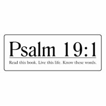 Read the Bible Psalm 19:1 Photo Cut Out