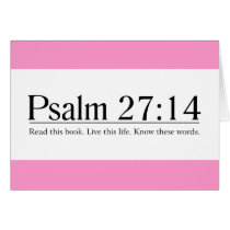 Read the Bible Psalm 27:14 Cards