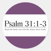Read the Bible Psalm 31:1-3 Sticker