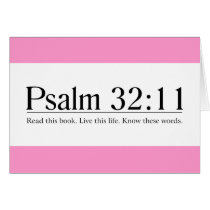 Read the Bible Psalm 32:11 Cards
