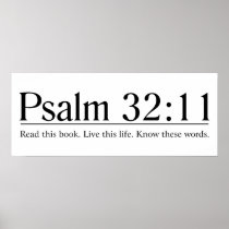 Read the Bible Psalm 32:11 Print