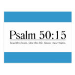 Read the Bible Psalm 50:15 Post Cards