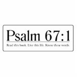 Read the Bible Psalm 67:1 photo sculptures