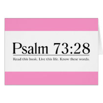 Read the Bible Psalm 73:28 Cards