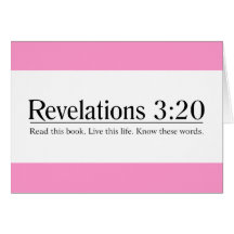 Read the Bible Revelations 3:20 Greeting Card