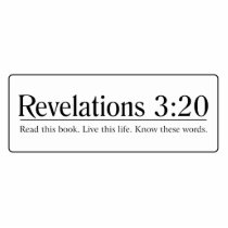 Read the Bible Revelations 3:20 Acrylic Cut Out