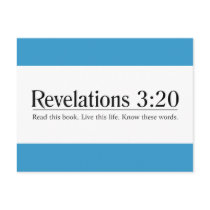 Read the Bible Revelations 3:20 Post Cards