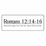 Read the Bible Romans 12:14-16 photo sculptures