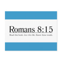 Read the Bible Romans 8:15 Postcard