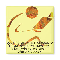 Reader Golden Quote Magnet