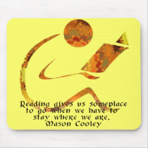 Reader Golden Quote Mousepad