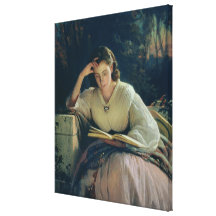 Reading , 1863 gallery wrap canvas