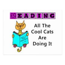 Reading, All The Cool Cats Are Doing It Post Card