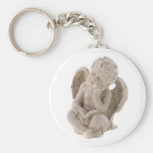 Reading angel keychain