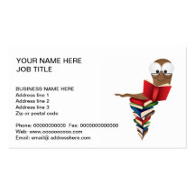 READING BOOKS BUSINESS CARD