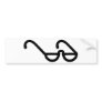 reading glasses bumper sticker