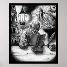 Reading Gnome Print