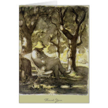 Reading in a Garden Cards