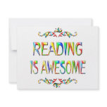 Reading is Awesome invitations