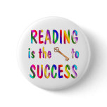 Reading is Key to Success Pin