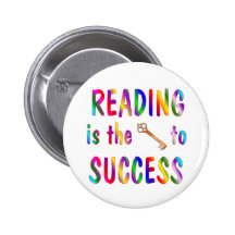 Reading is Key to Success Pin