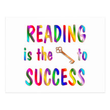 Reading is Key to Success Post Cards