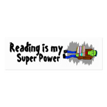 Reading Is My Super Power Mini Bookmarker
